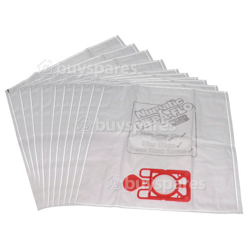 Sacs Aspirateur Filtre Hepaflo 3 Couches NVM-1CH (Paquet De 10) Numatic