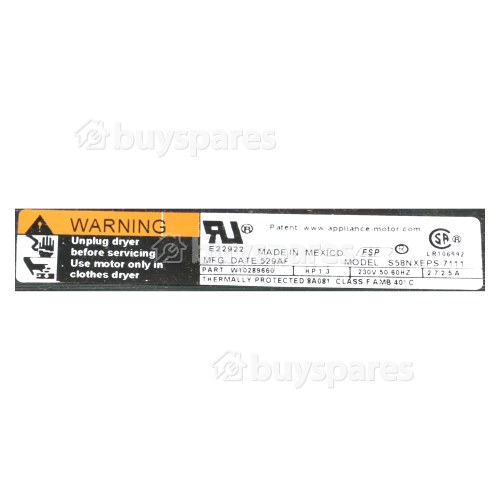 Whirlpool 3RLER5435HQ Motor : FSP S58NXEPS