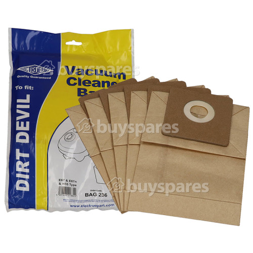 Sacs Aspirateur E67 (Paquet De 5) - BAG236 - Rowenta