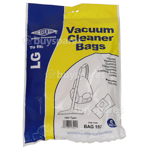 Delonghi TB4 Dust Bag (Pack Of 5) - BAG192