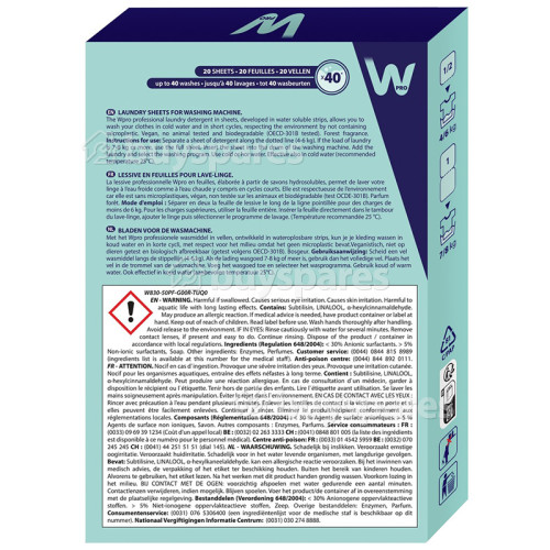 Wpro Eco-Friendly Washing Machine Detergent Sheets - 40 Washes