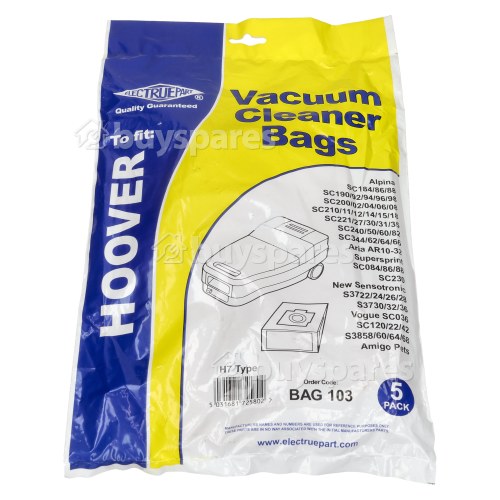 Sebo H7 Dust Bag (Pack Of 5) - BAG103