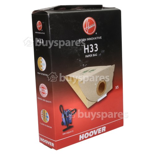 Hoover H33 Dust Bag (Pack Of 5)
