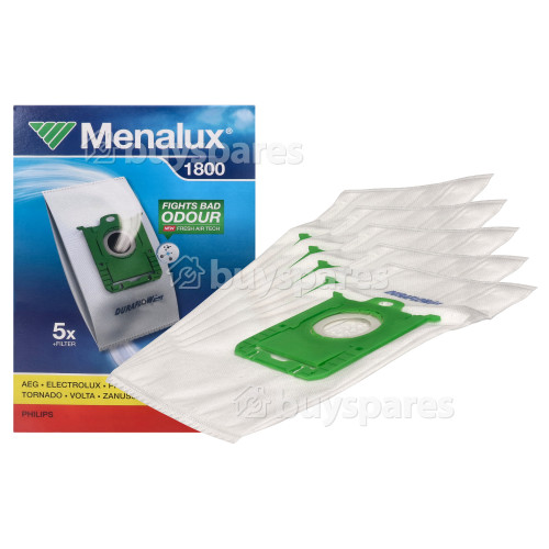 1800 Sacs &Agrave; Poussi&egrave;re Pour Aspirateur : Lot De 5 Electrolux