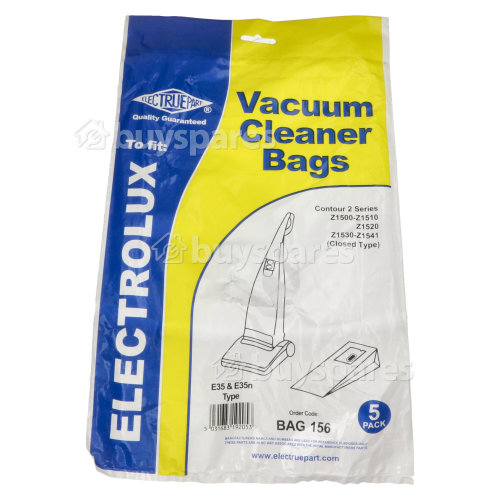 Electrolux E35 / E35N Dust Bag (Pack Of 5) - BAG156