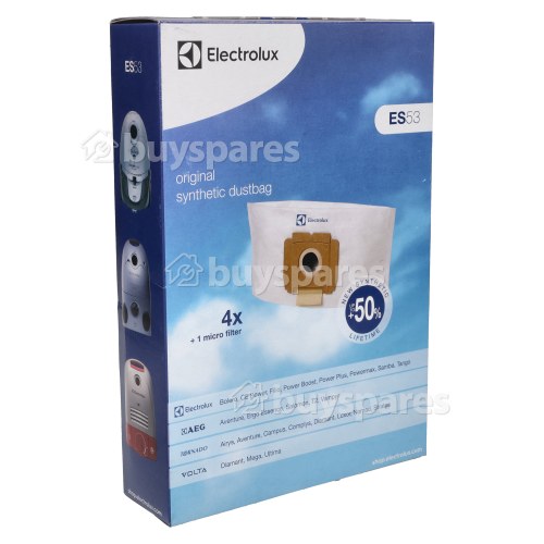Electrolux ES53 Synthetic Dust Bag & Filter Kit (Pack Of 4)