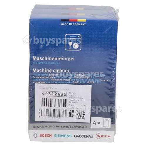Bosch DF240161/50 Dishwasher Cleaner Sachets 12 X 45g (3 Boxes Of 4)