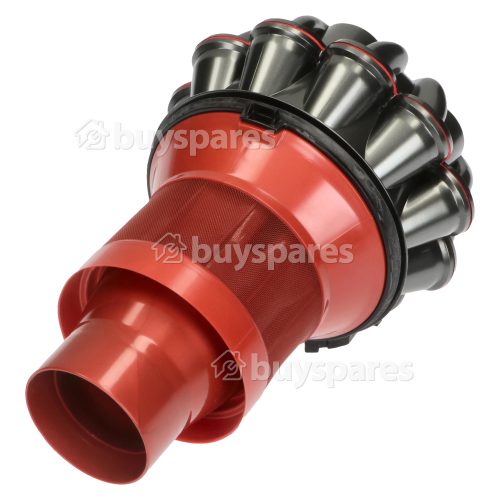 Dyson Cyclone Assembly - Nickel & Red