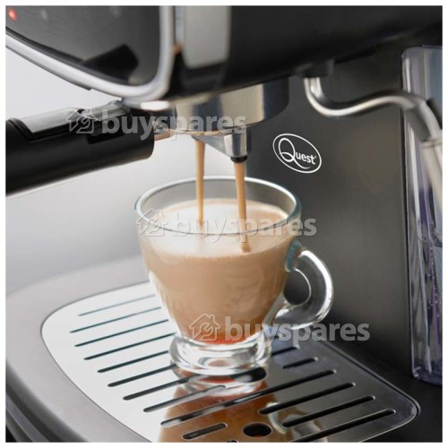 Quest Retro Coffee Machine With Milk Frother - 1100W