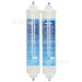 BuySpares Approved part Fridge External Water Filter Pack Of 2 : Compatible With HAFEX/EXP, DD7098, DA2010CB, BL-9808, USC100, WSF100, WF001.