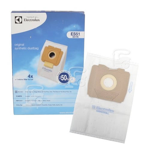 Electrolux Group ES51 Synthetic Bag & Micro Filter (Pack Of 4)