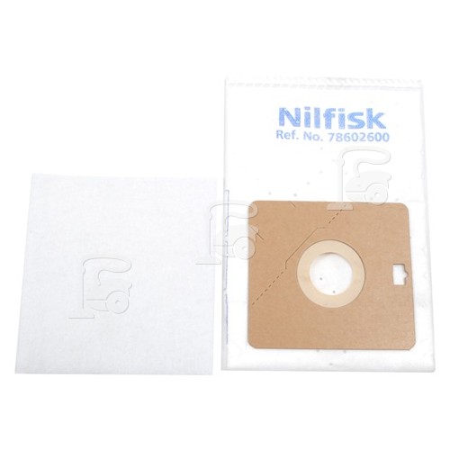 Nilfisk Bag & Pre Filter Set (Pack Of 5)