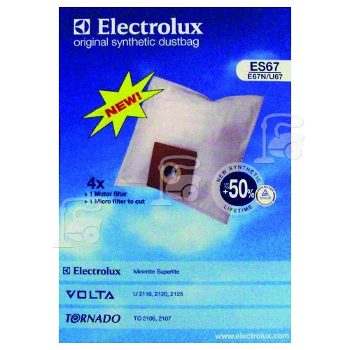 Electrolux ES67 Synthetischer Papierbeutel (4er Pack)