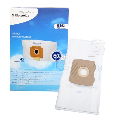 Electrolux ES53 Synthetic Dust Bag & Filter Kit (Pack Of 4)