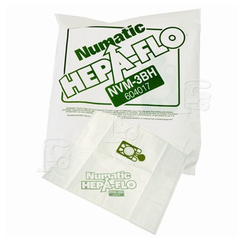 Numatic NVM-3BH 3 Layer Hepaflo Filter Dust Bag