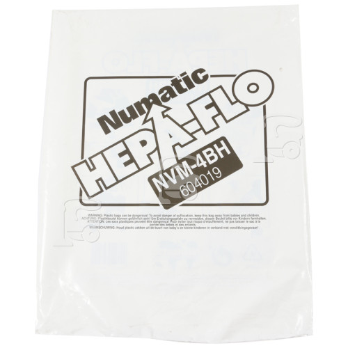 Numatic WVD900-2 NVM-4BH 10 Hepaflo Filter Bags