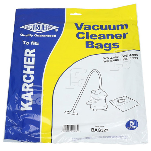 Sac À Poussière Compatible Karcher (Paquet De 5) B WD5.600 MP Karcher