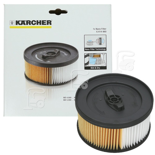 Filtre Cartouche Revêtement Nano Pour Aspirateur Eau Et Poussière Karcher