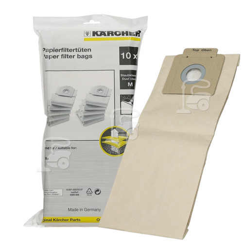 Sacs Filtres À Poussière En Papier Pour Aspirateur (Paquet De 10) Karcher