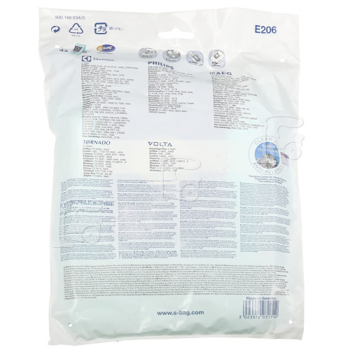 Electrolux Group E206 S Type Paper Bag