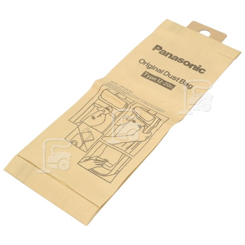 Panasonic U20E Paper Dust Bag (Pack Of 5) www.buydustbags.co.uk