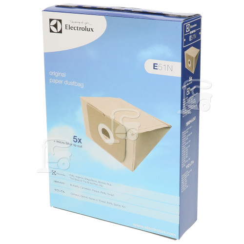 Electrolux E51N Papierbeutel (5er Packung)