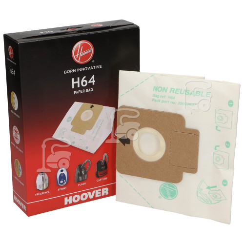 Hoover H64 High Filtration Dust Bags (Box Of 5)