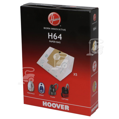 Hoover H64 High Filtration Dust Bags (Box Of 5)