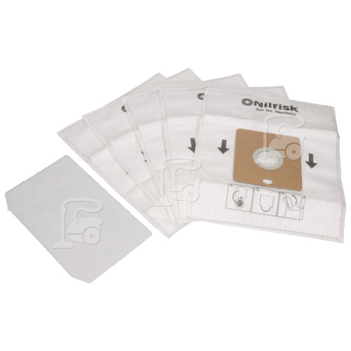 Nilfisk Staubsaugerbeutel & Filter Pack (5er Packung)