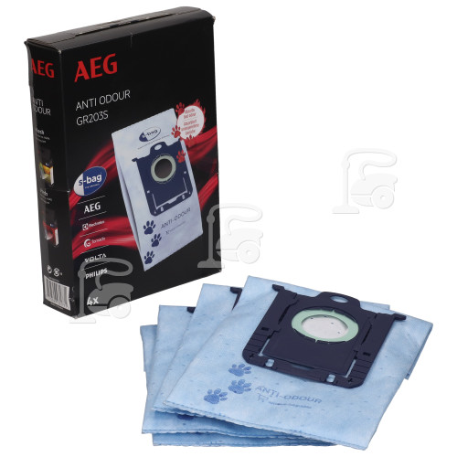 AEG GR203 S-bag® Anti-Odour Dust Bag - Pack Of 4