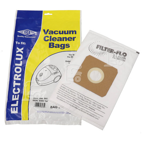 Dirt Devil ES66 Filter-Flo Synthetic Dust Bags (Pack Of 5) - BAG348