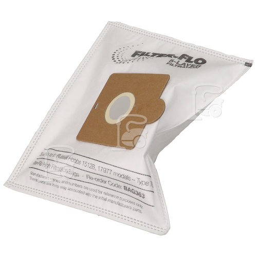 76 Filter-Flo Synthetic Dust Bags (Pack Of 5) - BAG363