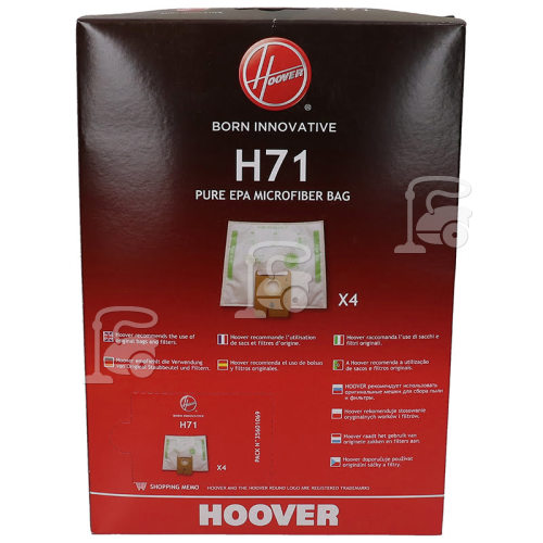 Hoover H71 PureHepa Bags - Pack Of 4