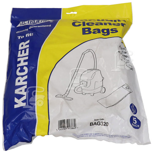 Sacs À Poussière Compatibles Aspirateurs Kärcher (Paquet De 5 Et Micro-filtre ) - BAG320 - A2801 Plus Karcher