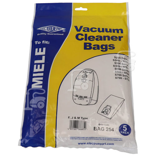 F/J/M Sacs Aspirateur (Paquet De 5) - BAG254 - Pièce Compatible De Haute Qualité