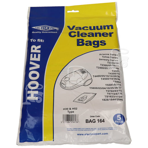 Sacs Aspirateur H30 Et H52 (Paquet De 5) BAG164 Hoover