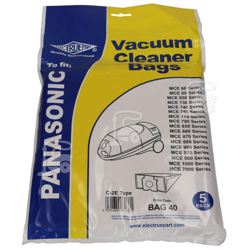 Panasonic C2E Dust Bag (Pack Of 5) - BAG40