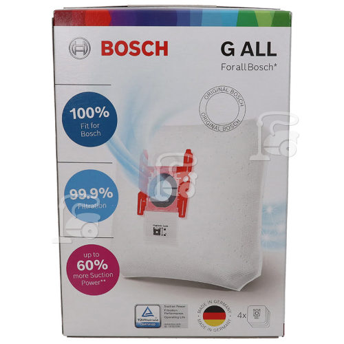 Sacs Aspirateur Synthétiques (Type G) (Paquet De 4) Bosch