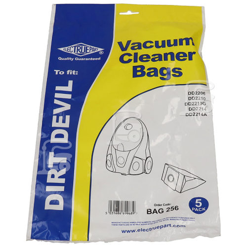 Dirt Devil 22 Dust Bag (Pack Of 5) - BAG256