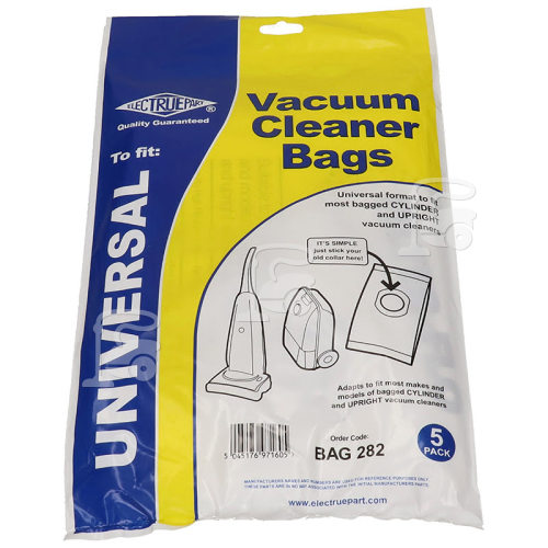 Sebo Filter-Flo Upright/Cylinder Vacuum Adaptor Bag (Pack Of 5)
