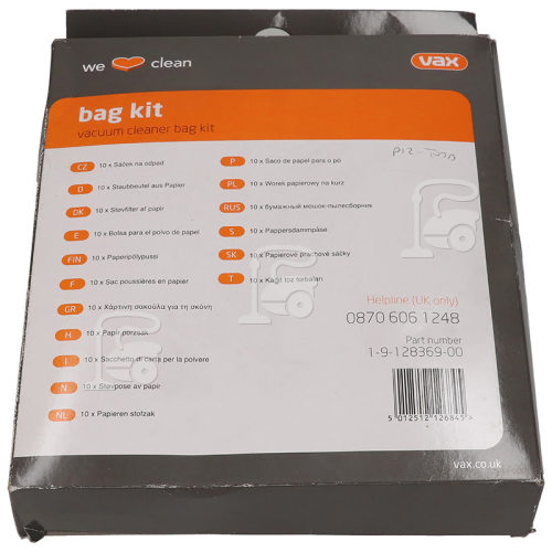 Vax Dust Bag (Pack Of 10)