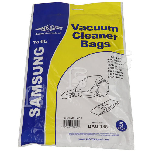 Samsung SC-7060 VP95B Dust Bag (Pack Of 5) - BAG186