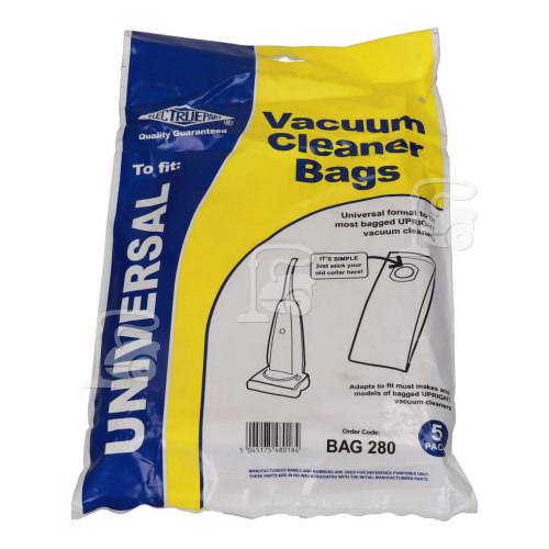 Morphy Richards Universal Upright Vacuum Adaptor Bag (Pack Of 5) - BAG280