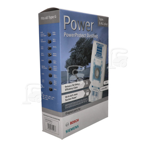 Bosch Neff Siemens PowerProtect Type G All Plus Dust Bag & Filter Set