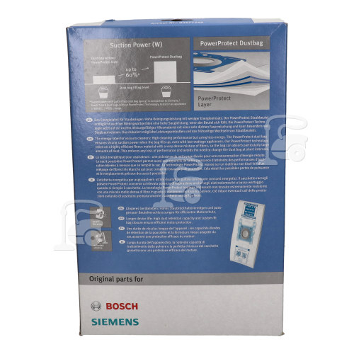 Bosch Neff Siemens PowerProtect Type G All Plus Dust Bag & Filter Set