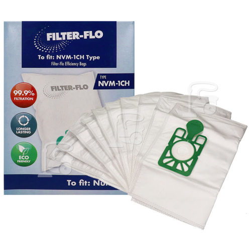 NVM-1CH Filter-Flo Synthetische Staubsaugerbeutel (10er Packung)