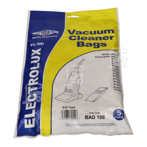 Electrolux E34 Dust Bag (Pack Of 5) - BAG106