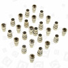 Avix Nickel Koaxialmessingstecker (25 Stück)