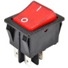 Universal Rocker Vacuum Switch 20Amp (Red)