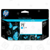 Cartucho De Tinta Original No.72 Cian (C9371A) Hewlett Packard